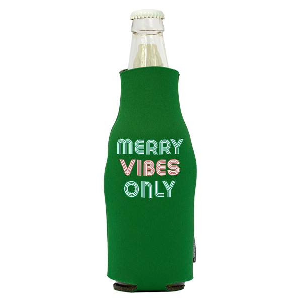 merry vibes only bottle cooler