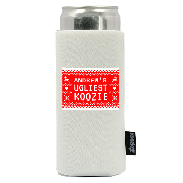 custom ugly sweater slim can cooler