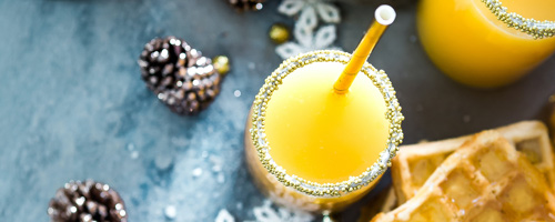 holiday mimosas and brunch drinks